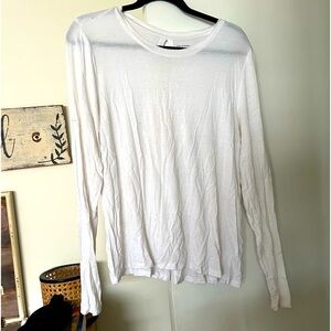 Halogen White Long Sleeve T-shirt